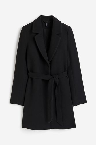 Mantel mit Bindegürtel Schwarz, Mäntel in Größe S. Farbe: - H&M - Modalova