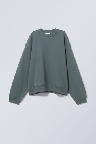 Boxy Sweatshirt Paula Staubgrau, Hoodies in Größe XL. Farbe: - Weekday - Modalova