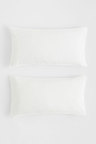 Er-Pack Kopfkissenbezüge Weiß, Kissenbezug in Größe 50x90 cm. Farbe: - H&m Home - Modalova
