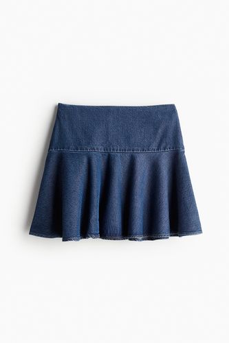 Ausgestellter Minirock Denimblau, Röcke in Größe 48. Farbe: - H&M - Modalova