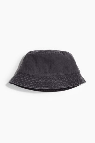 Bucket Hat aus Baumwolle Denimschwarz, Hut in Größe S/56. Farbe: - H&M - Modalova