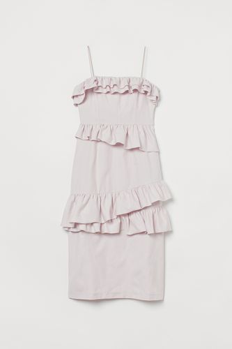 Kleid mit Volants Hellrosa, Alltagskleider in Größe 34. Farbe: - H&M - Modalova