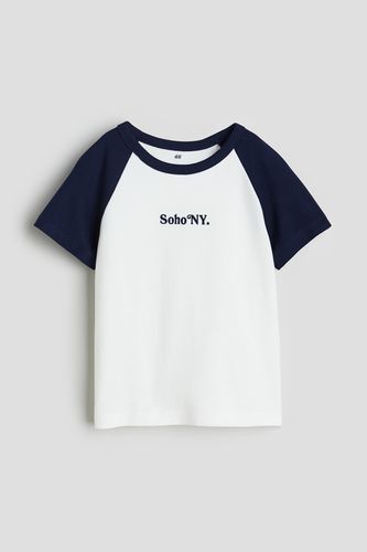 Raglan-T-Shirt mit Motiv Marineblau/Soho NY, T-Shirts & Tops in Größe 92. Farbe: - H&M - Modalova