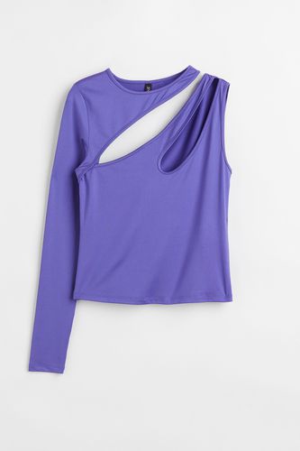 One-Shoulder-Shirt mit Cut-out Lila, Tops in Größe S. Farbe: - H&M - Modalova