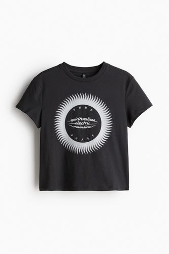 T-Shirt mit Print Schwarz/Spiritualized in Größe XL. Farbe: - H&M - Modalova