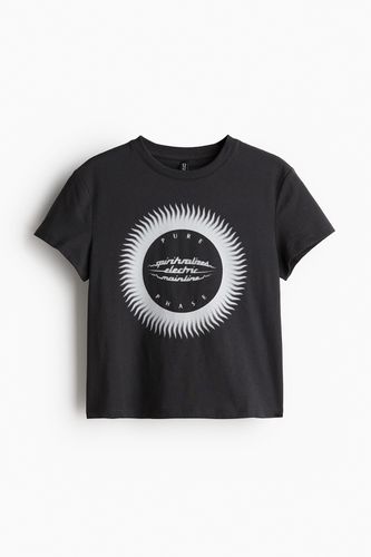 T-Shirt mit Print Schwarz/Spiritualized in Größe XS. Farbe: - H&M - Modalova