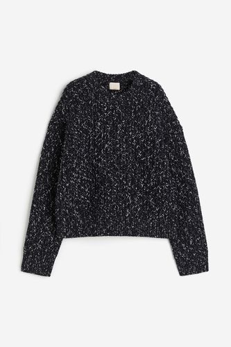 Oversize-Pullover aus Wollmix Schwarzmeliert, Cardigans in Größe M. Farbe: - H&M - Modalova
