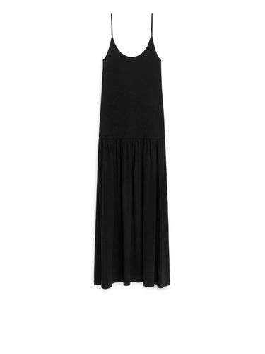 Jerseykleid mit U-Ausschnitt Schwarz, Alltagskleider in Größe M. Farbe: - Arket - Modalova
