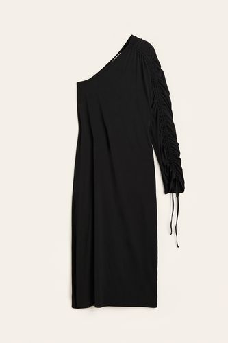 Oversized One-Shoulder-Kleid Schwarz, Party kleider in Größe XXXL. Farbe: - H&M - Modalova