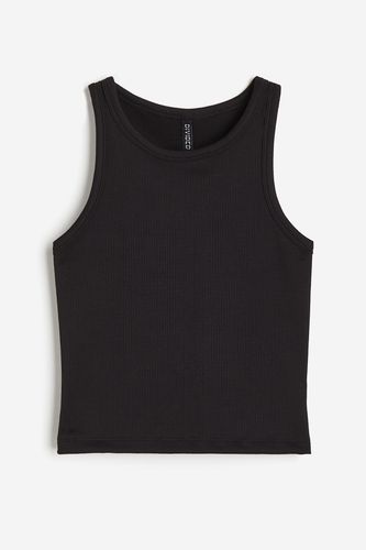 Geripptes Tanktop Schwarz, Westen in Größe XXS. Farbe: - H&M - Modalova