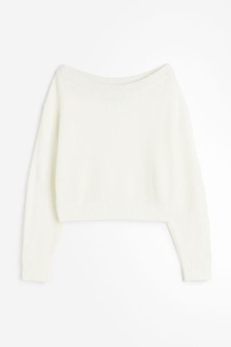 Schulterfreier Pullover Naturweiß in Größe L. Farbe: - H&M - Modalova
