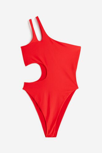 One-Shoulder-Badeanzug Rot, Badeanzüge in Größe XL. Farbe: - H&M - Modalova
