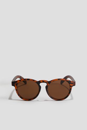 Ovale Sonnenbrille Braun/Schildpattmuster, Sonstige Accessoires in Größe 104/128. Farbe: - H&M - Modalova