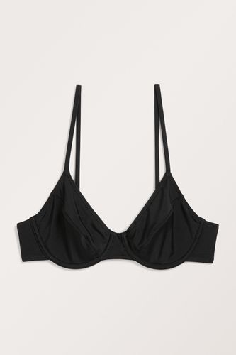 Schwarzer Bikini-BH mit Bügeln Schwarz, Bikini-Oberteil in Größe 75B. Farbe: - Monki - Modalova