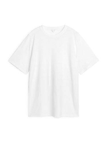 Oversized-T-Shirt aus Leinenmischung Weiß, Tops in Größe S. Farbe: - Arket - Modalova