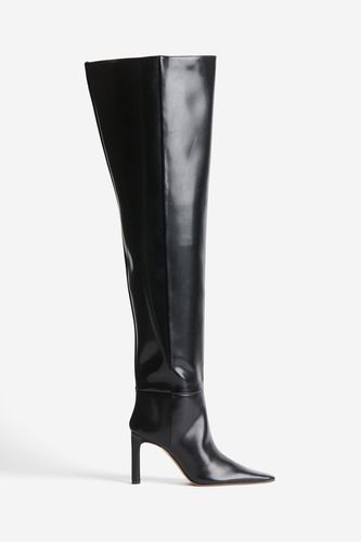 Overknee-Stiefel Schwarz in Größe 37. Farbe: - H&M - Modalova