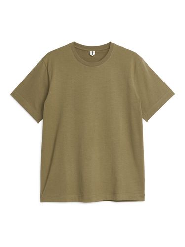 Leichtes T-Shirt Khaki in Größe XL. Farbe: green 107 - Arket - Modalova