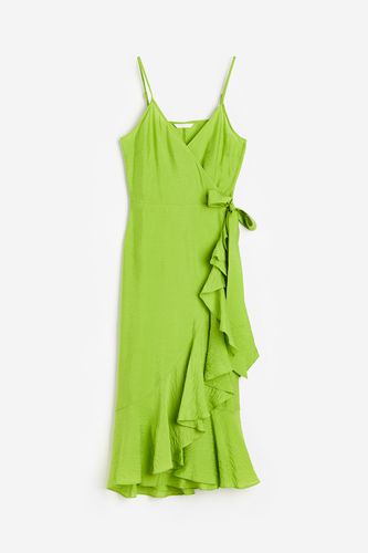 Wickelkleid mit Volants Grün, Alltagskleider in Größe XL. Farbe: - H&M - Modalova