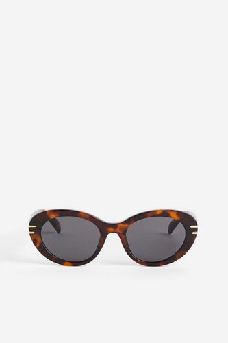 Runde Sonnenbrille Braun/Schildpattmuster, Sonnenbrillen in Größe Onesize. Farbe: - H&M - Modalova