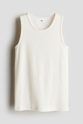 Geripptes Tanktop Weiß, T-Shirts & Tops in Größe 134/140. Farbe: - H&M - Modalova