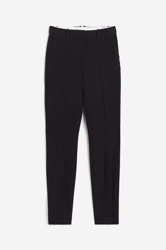 Hose mit Beinschlitzen Schwarz, Anzughosen in Größe 48. Farbe: - H&M - Modalova