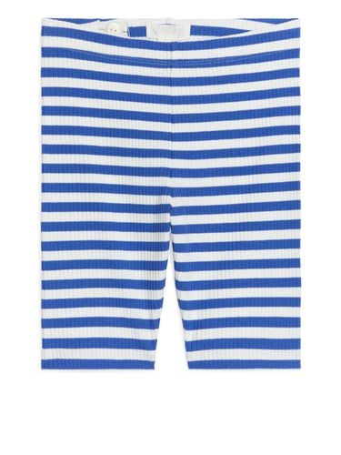 Gerippte Radlerhose aus Jersey Blau/Weiß, Shorts in Größe 134/140. Farbe: - Arket - Modalova
