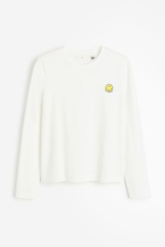 Shirt mit Print Weiß/Smiley® Originals, Tops in Größe XS. Farbe: - H&M - Modalova