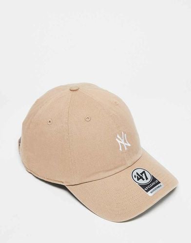 NY Yankees - Cappellino con logo piccolo color beige slavato - 47 Brand - Modalova