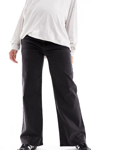 Cotton On Maternity - Jeans elasticizzati a fondo ampio neri - Cotton:On - Modalova