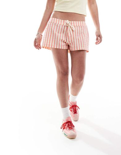 Boardshort effet froissé à carreaux vichy - Rose - Cotton On - Modalova