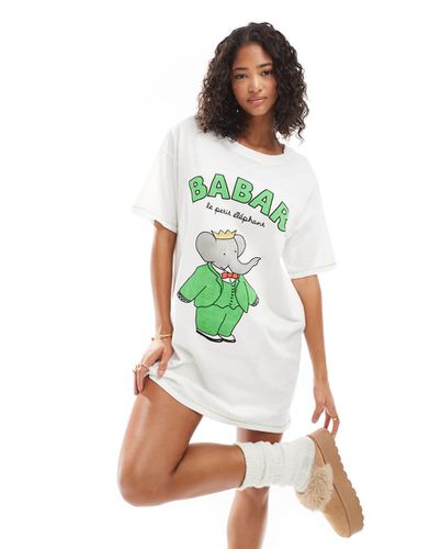 Cotton On - T-shirt pigiama con stampa grafica "Babar Le Petit Elephant" stile anni '90 - Cotton:On - Modalova