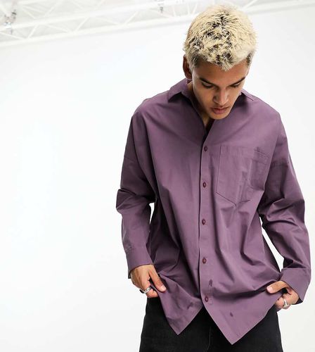 Camicia oversize color vino - Collusion - Modalova