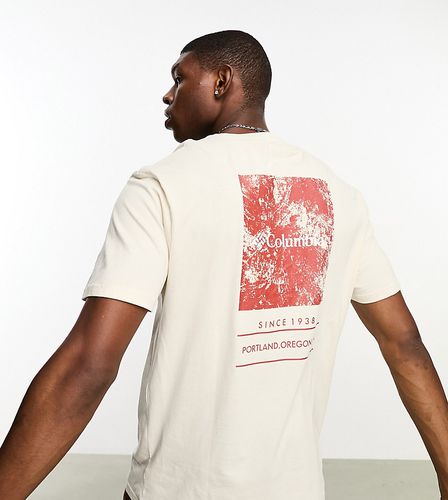 Barton Springs - T-shirt color gesso con stampa sul retro - In esclusiva per ASOS - Columbia - Modalova