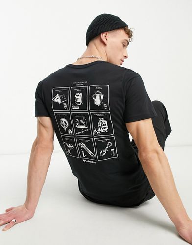 Rapid Ridge II - T-shirt nera con stampa sul retro - Columbia - Modalova