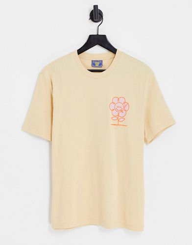Botanicals - T-shirt beige con stampa sul petto e sul retro - Coney Island Picnic - Modalova