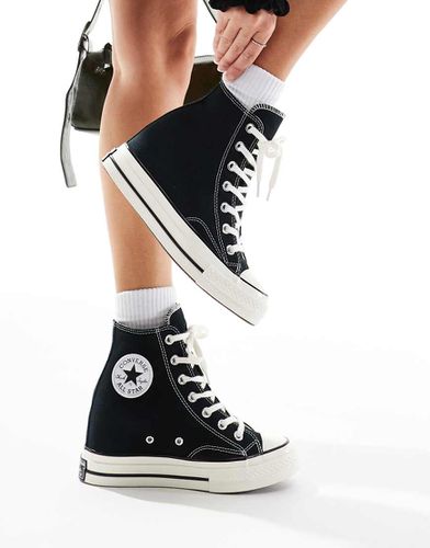 Chuck 70 Wedge - Sneakers nere con zeppe - Converse - Modalova