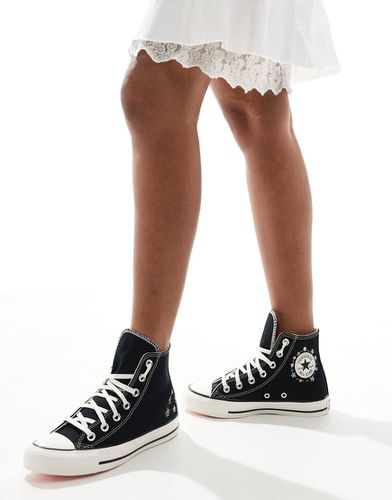 Chuck Taylor All Star Hi - Sneakers alte con ricamo floreale - Converse - Modalova