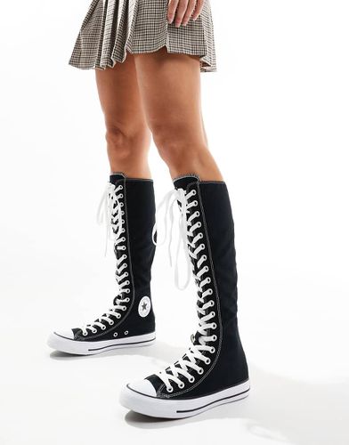 Chuck Taylor All Star Knee High - Sneakers al ginocchio nere e bianche - Converse - Modalova