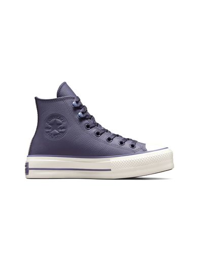 Chuck Taylor All Star Lift - Sneakers in pelle impermeabile sfumato e lavanda cenere con plateau - Converse - Modalova