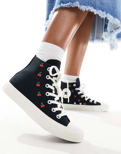 Chuck Taylor All Star - Sneakers nere con ciliegie - Converse - Modalova