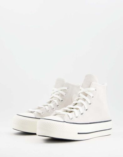 Chuck Taylor - Sneakers foderate con plateau in camoscio sporco - Converse - Modalova