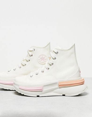 Run Star Legacy CX Hi - Sneakers alte platform bianche e rosa confetto - Converse - Modalova