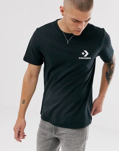 T-shirt nera con logo Star Chevron - Converse - Modalova