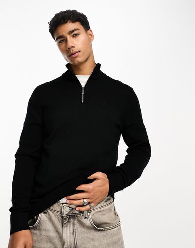 Maglione in lana merino con zip corta - Calvin Klein - Modalova