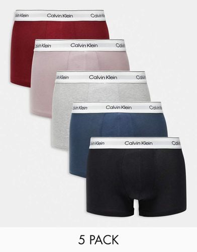 Modern Cotton - Confezione da 5 paia di boxer aderenti - Calvin Klein - Modalova