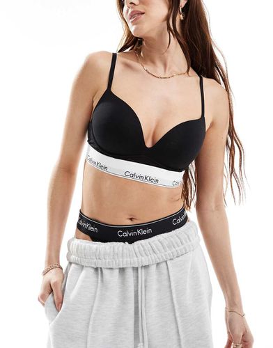 Modern Cotton Fashion - Brassière push up con scollo profondo nera - Calvin Klein - Modalova