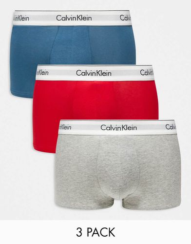 Modern Cotton Stretch - Confezione da 3 boxer aderenti - Calvin Klein - Modalova