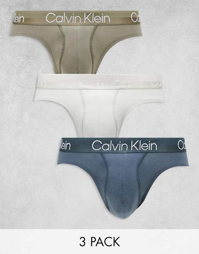 Modern Structure - Confezione da 3 slip in cotone - Calvin Klein - Modalova