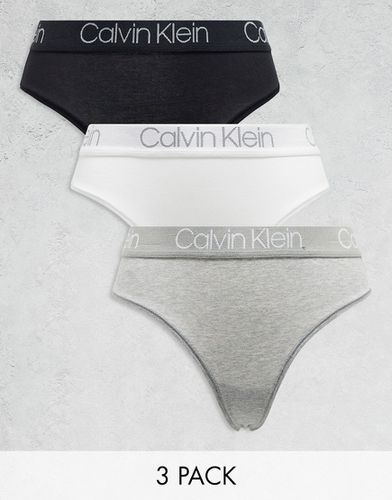 Body Cotton - Confezione da 3 perizomi a vita alta - Calvin Klein - Modalova