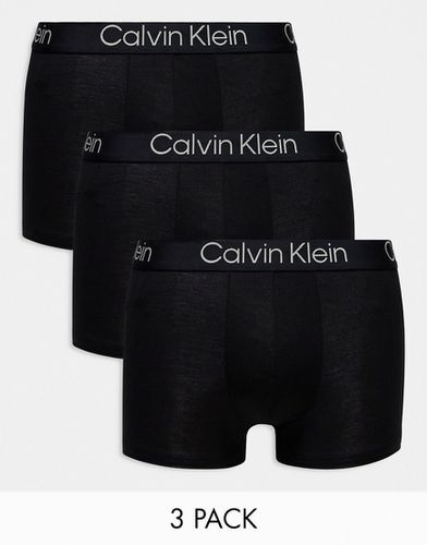 Confezione da 3 boxer aderenti neri ultra morbidi - Calvin Klein - Modalova